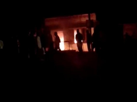 BJPâ€™s unending violence in Tripura, CPI-M party office burnt !